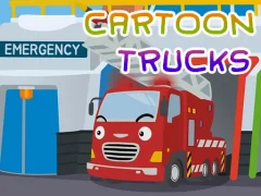 Spill Cartoon Trucks Jigsaw online