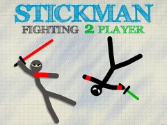 Stickman Fighting 2 Player — bezmaksas tiešsaistes spēle
