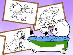 Cartoon Coloring for Kids Animals — free online game