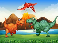 Colorful Dinosaurs Match 3 — 무료 온라인 게임