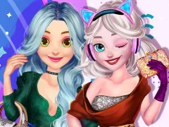 Elsa and Rapunzel Future Fashion เกมออนไลน์