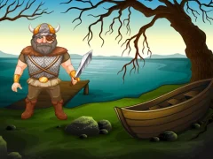 Spill Viking Warrior Battle Jigsaw online