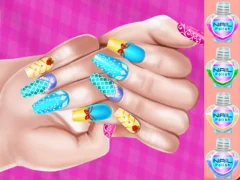 Elsa Princess Theme Nail Art Diy เกมออนไลน์