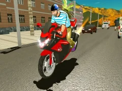 Xogo Highway Bike Traffic Moto Racer en liña