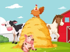 Xogo Farm Puzzle en liña