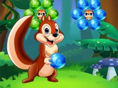 Bubbles Shooter Squirrel — bezmaksas tiešsaistes spēle