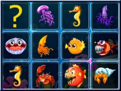 Xogo Sea creatures cards match en liña