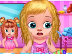Xogo Babysitter Kids Hair Salon en liña