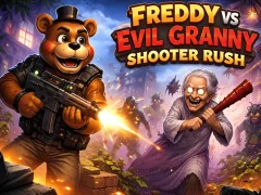 Freddy vs Evil Granny Shooter Rush