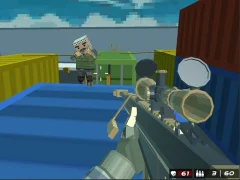 Shooting Blocky Combat Swat Gungame Survival — bezplatná online hra