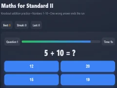 Maths for Standard II