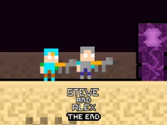 Steve and Alex TheEnd — bezmaksas tiešsaistes spēle