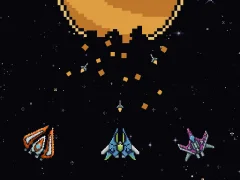 Galactic Pixel Storm — bezmaksas tiešsaistes spēle