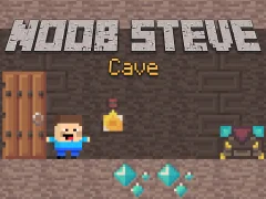 Noob Steve Cave — bezmaksas tiešsaistes spēle