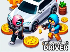 Obby vs Noob Driver — bezmaksas tiešsaistes spēle