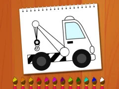 Coloring Book: Excavator Trucks — free online game