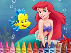 Trò chơi 4GameGround Little Mermaid Coloring trực tuyến
