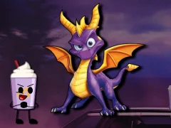 Flappy Spyro Grimace — bezmaksas tiešsaistes spēle
