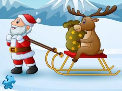 Spel Funny Santa Jigsaw på nätet