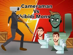 Cameraman vs Skibidi Monster: Fun Battle — bezmaksas tiešsaistes spēle