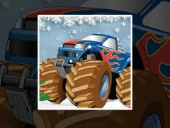 Winter Monster Truck Puzzles — لعبة مجانية اون لاين