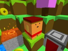 Blocky Rush Downhill — bezmaksas tiešsaistes spēle