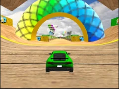 Extreme Crazy Car Stunt Race Mega Ramps — bezmaksas tiešsaistes spēle