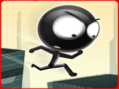 Stickman Roof Runner — bezmaksas tiešsaistes spēle