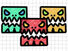 Geometry Dash Paper Note — bezmaksas tiešsaistes spēle