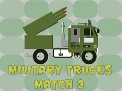 Xogo Military Trucks Match 3 en liña