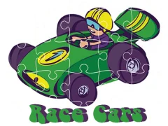 Race Cars Jigsaw — لعبة مجانية اون لاين