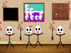 Igra Scary Stickman House Escape online