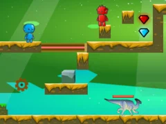 Fire And Water In Dino World – kostenloses Online-Spiel