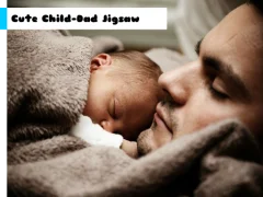 Cute Child-Dad Jigsaw — لعبة مجانية اون لاين
