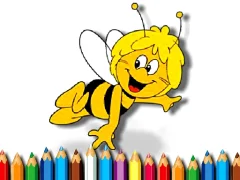 Back To School Maja the Bee Coloring Book — free online game
