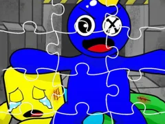 Spel Rainbow Friend Cartoon Jigsaw på nätet