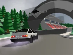 Xogo Low poly car racing en liña