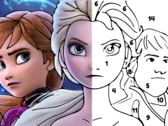 Color By Number With Frozen II – kostenloses Online-Spiel