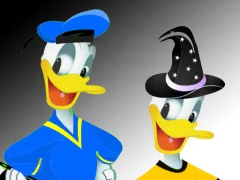 Cluiche Donald Duck Dressup ar líne