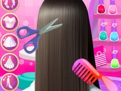 Xogo Hair Salon Dress Up Girl en liña