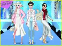 Xogo Winter White Outfits en liña