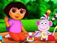 Cluiche Dora Kids Puzzles ar líne