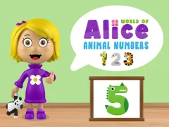 Spill World of Alice Animal Numbers online