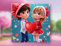 Spel Valentine Couple Jigsaw Puzzle på nätet