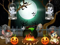 Halloween Twin Ghosts Rescue — bezmaksas tiešsaistes spēle