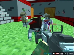 Shooting Zombie Blocky Gun Warfare — bezplatná online hra