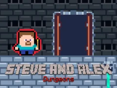Steve and Alex Dungeons — bezmaksas tiešsaistes spēle