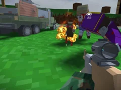 Blocky Zombie And Vehicle Shooting — لعبة مجانية اون لاين