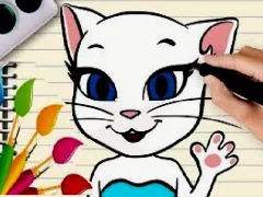 游戏Talking Angela Coloring Book在线