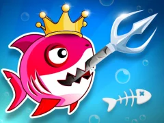 Fish Stab Getting Big — bezmaksas tiešsaistes spēle